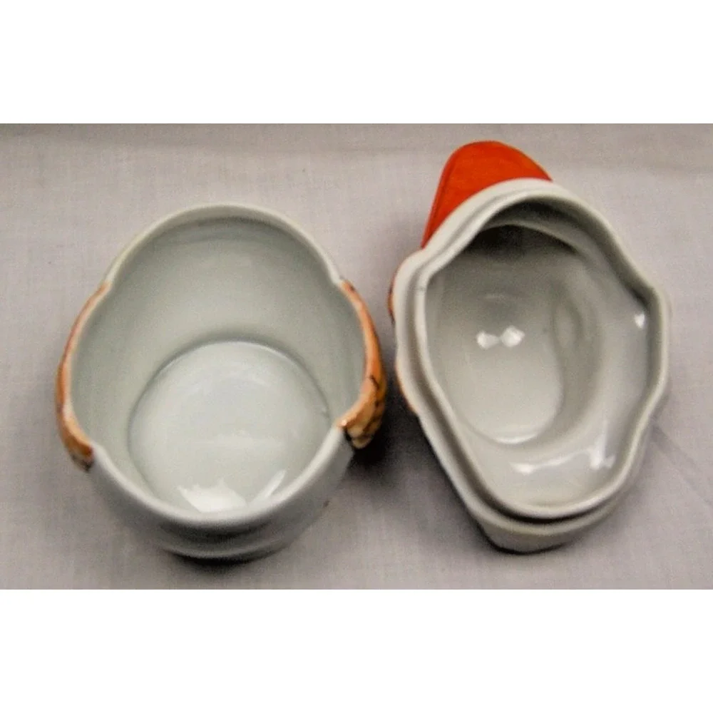 Vintage Takito Japan Lusterware Duck Creamer Sugar Bowl Set Kookaburra Big Mouth